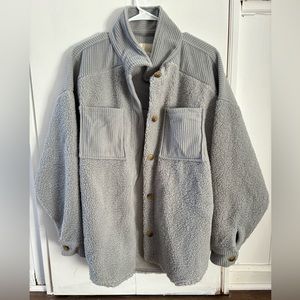 American eagle grey sweater jacket
